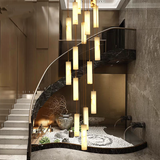 Aura LED Double Height Chandelier ONYX