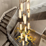Aura LED Double Height Chandelier ONYX