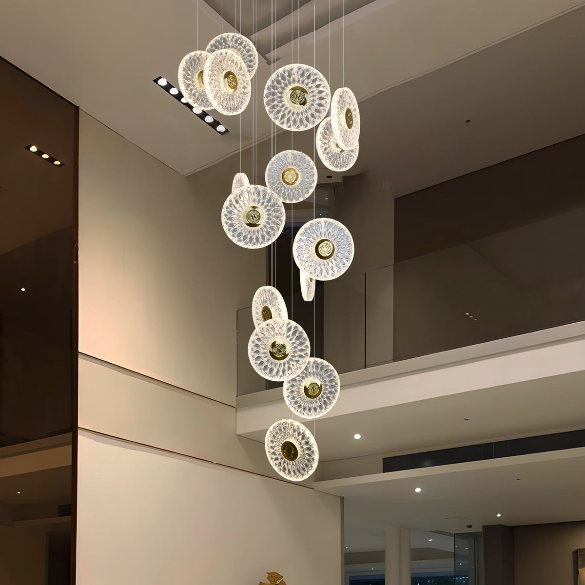Keyara Double Height Smart Modern LED Chandelier Smartway