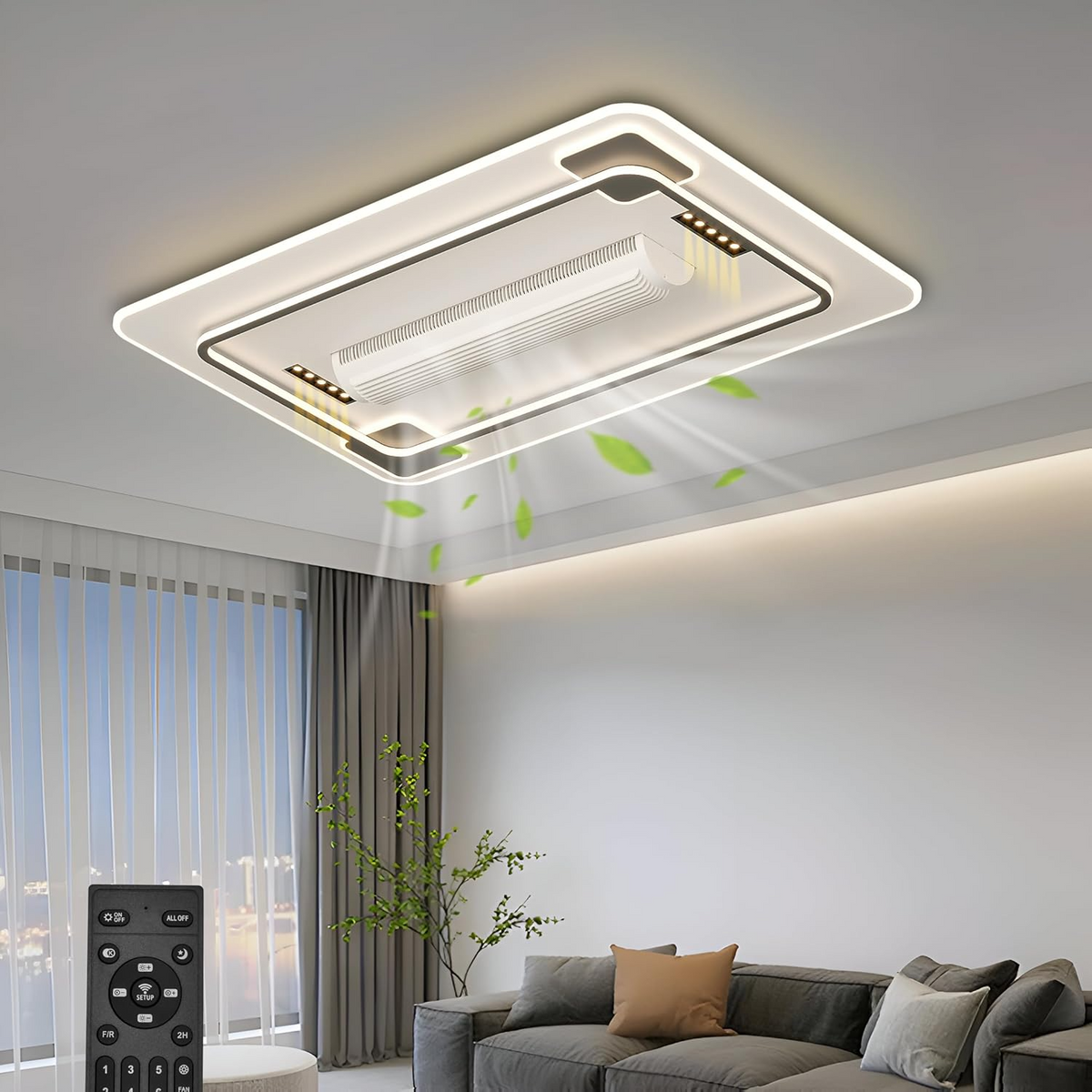 Ring Led Square Chandelier Modern Led Ceiling Lights For Living