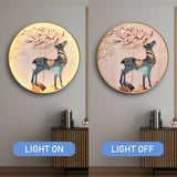 Fido Round LED Modern Wall Art