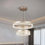 Plume Round LED Smart Voice Assist Chandelier