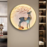 Fido Round LED Modern Wall Art