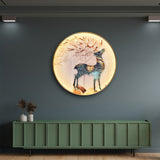 Fido Round LED Modern Wall Art