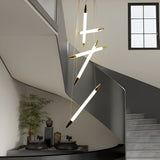 Stake Double Height Smart Modern LED Chandelier