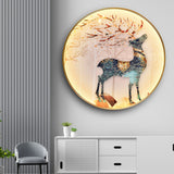Fido Round LED Modern Wall Art