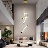 Stake Double Height Smart Modern LED Chandelier