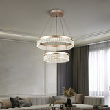 Plume Round LED Smart Voice Assist Chandelier