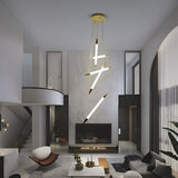 Stake Double Height Smart Modern LED Chandelier