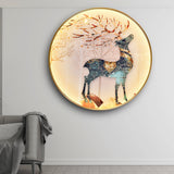 Fido Round LED Modern Wall Art