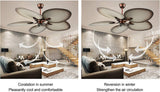 Kinsley LED Smart Voice Assist Fan Chandelier - Smartway Lighting