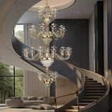 Stark Luxury Double Height Crystal Chandelier
