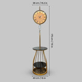 Notturna Elegance Floor Clock Lamp