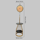 Notturna Elegance Floor Clock Lamp