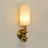 Nexar Modern Cylindrical Fabric Glass LED Wall Lamp