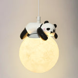 Pebble Panda Moon Pendant Light