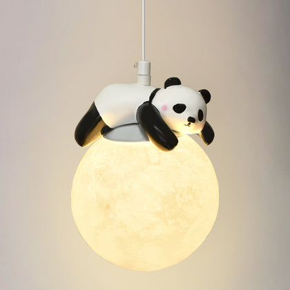 Pebble Panda Moon Pendant Light
