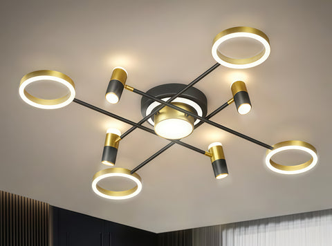 Maarten Gold LED Smart Voice Assist Chandelier