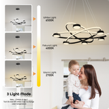 Galaxy Led Smart Voice Assist Chandelier