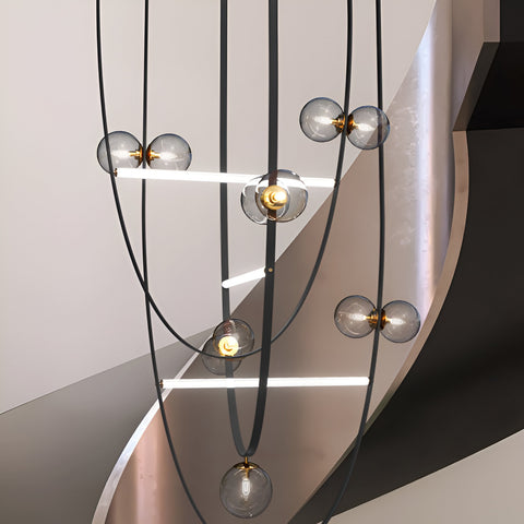Strap LED Smart Voice Assist Chandelier