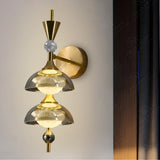 Arka Modern Luxe Tiered Glass Wall Light