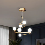 Enthral Gold LED Smart Voice Assist Chandelier