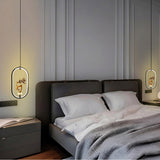 Staglo Golden Deer Modern Oval Pendant Light