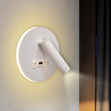 Rotatable USB White Wall Lamp