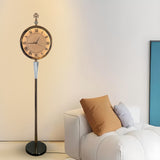 Artisan Elegance Floor Clock Lamp