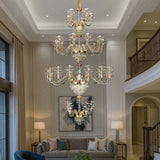 Stark Luxury Double Height Crystal Chandelier
