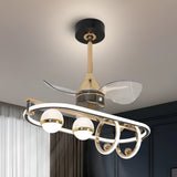 Nuvola LED Smart Voice Assist Fan Chandelier