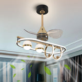 Nuvola LED Smart Voice Assist Fan Chandelier