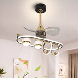 Nuvola LED Smart Voice Assist Fan Chandelier