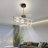 Nuvola LED Smart Voice Assist Fan Chandelier