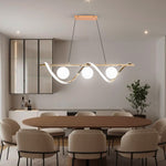 Brillia Gold Modern LED Linear Chandelier