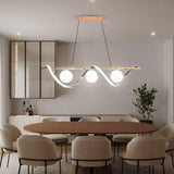 Brillia Gold Modern LED Linear Chandelier