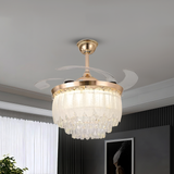 Blaze Crystal Leaf Fan Chandelier