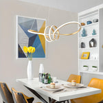 Golden Modern LED Smart Voice Assist Chandelier