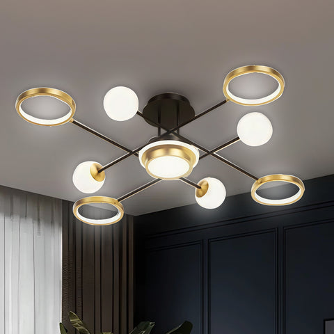 Fantasy Black LED Smart Voice Assist Chandelier