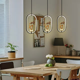 Staglo Golden Deer Modern Oval Pendant Light