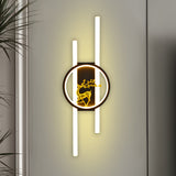 Hiron Golden Deer LED Wall Lamp
