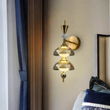 Arka Modern Luxe Tiered Glass Wall Light