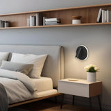 Rotatable USB Black Wall Lamp