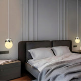 Pebble Panda Moon Pendant Light