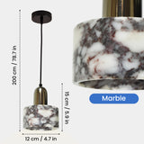Selix Marble Finish LED Pendant Light