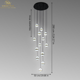 Avayah Double Height Modern LED Chandelier