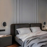 Rotatable USB Black Wall Lamp