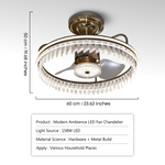 Ambience LED Smart Voice Assist Fan Chandelier