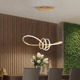 Golden Modern LED Smart Voice Assist Chandelier