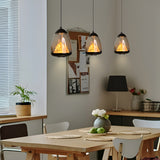 Fira Black Glass Pendant Light
